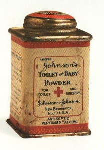 J&J first baby powder tin